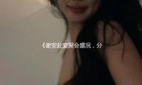 《谢安赴宴聚会盛况，分享娱乐吃瓜趣事，感受友谊温暖》