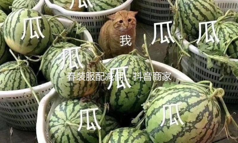 春装服配减佣:抖音商家的爆单公式